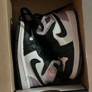 Jordan Kids Black and White Sneakers